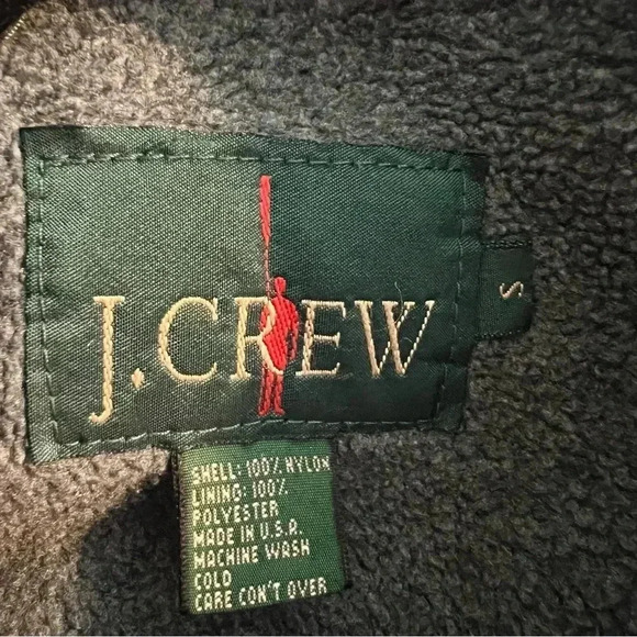 Vintage j crew women’s puffer jacket small fleece lined - Picture 4 of 5